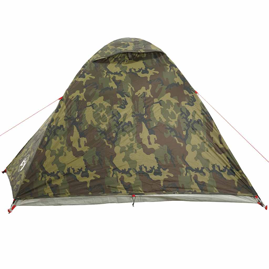 Tenda da Campeggio a Cupola 3 Persone Mimetica Impermeabile 4009617