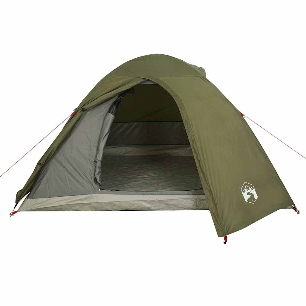 Tenda da Campeggio a Cupola 4 Persone Verde Oliva Impermeabile 4009618