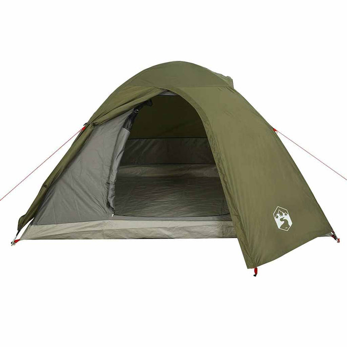 Tenda da Campeggio a Cupola 4 Persone Verde Oliva Impermeabile 4009618