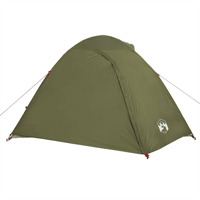 vidaXL Tenda da Campeggio a Cupola 4 Persone Verde Oliva Impermeabile