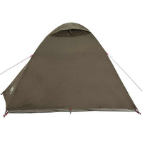 Tenda da Campeggio a Cupola per 4 Persone Marrone Impermeabile 4009619