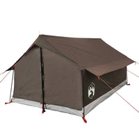 Tenda da Campeggio per 2 Persone Marrone Impermeabile 4009622