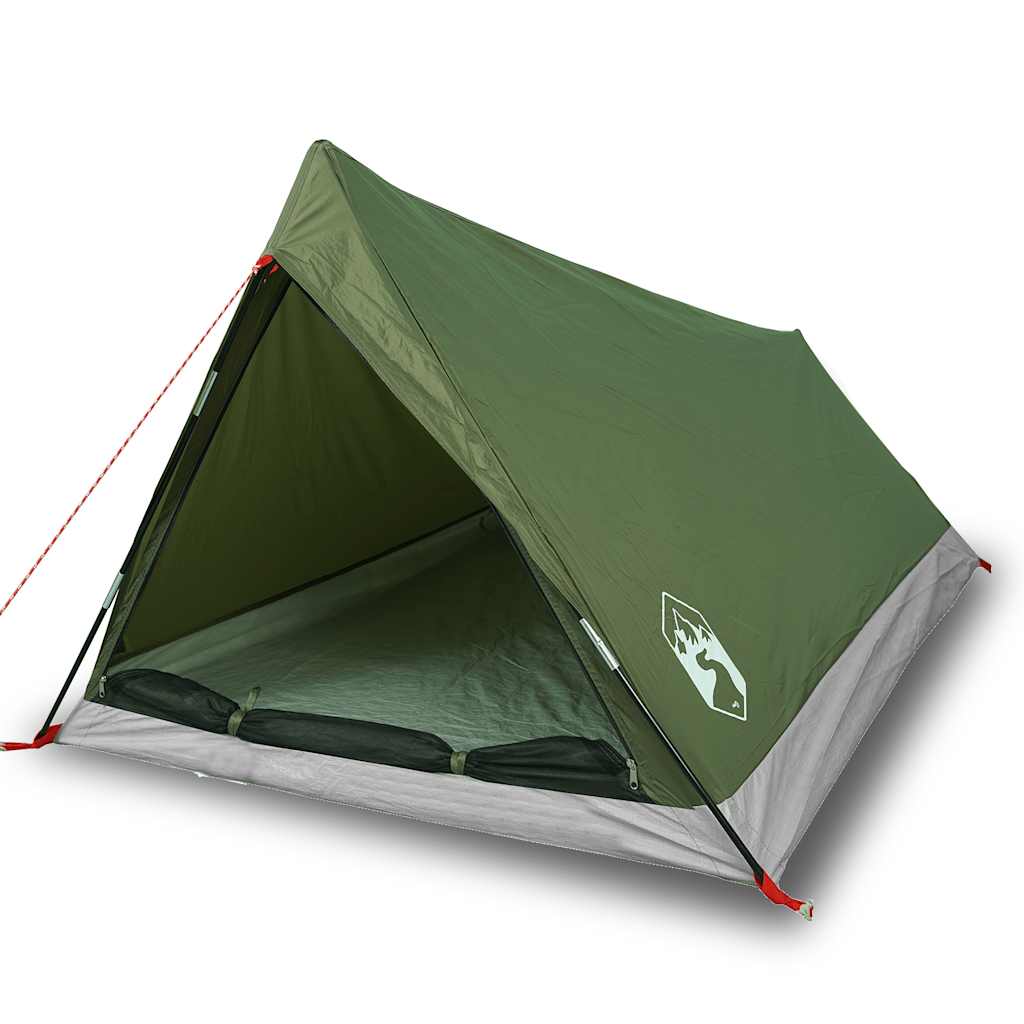 Tenda da Campeggio per 2 Persone Verde Oliva Impermeabile 4009624