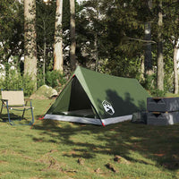 vidaXL Tenda da Campeggio per 2 Persone Verde Oliva Impermeabile