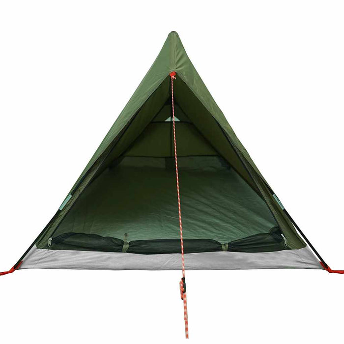 vidaXL Tenda da Campeggio per 2 Persone Verde Oliva Impermeabile