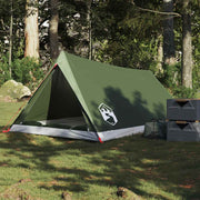 vidaXL Tenda da Campeggio per 2 Persone Verde Oliva Impermeabile