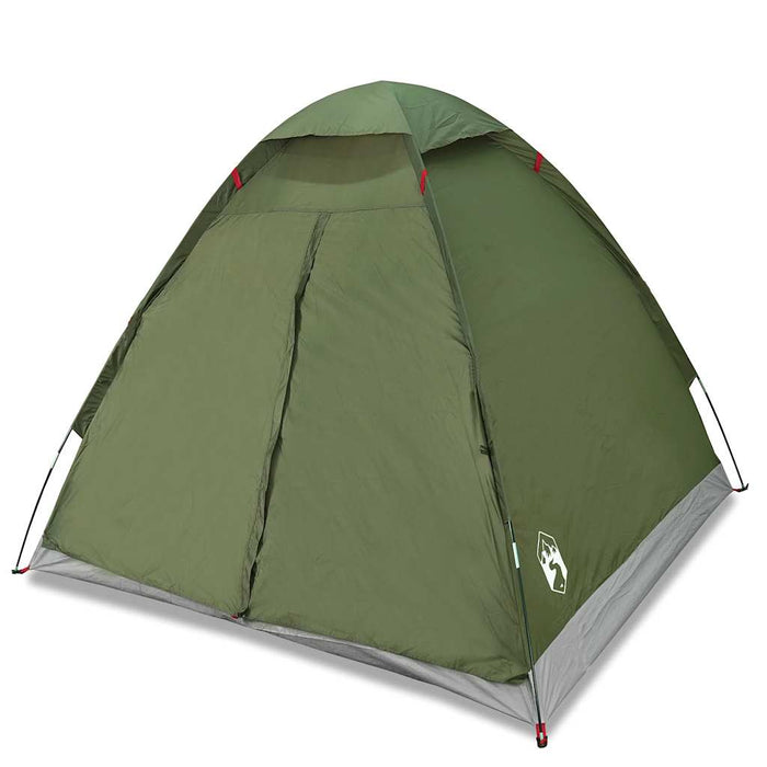 vidaXL Tenda da Campeggio a Cupola 2 Persone Verde Oliva Impermeabile