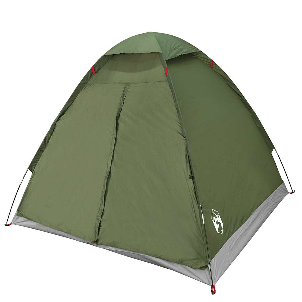 vidaXL Tenda da Campeggio a Cupola 2 Persone Verde Oliva Impermeabile