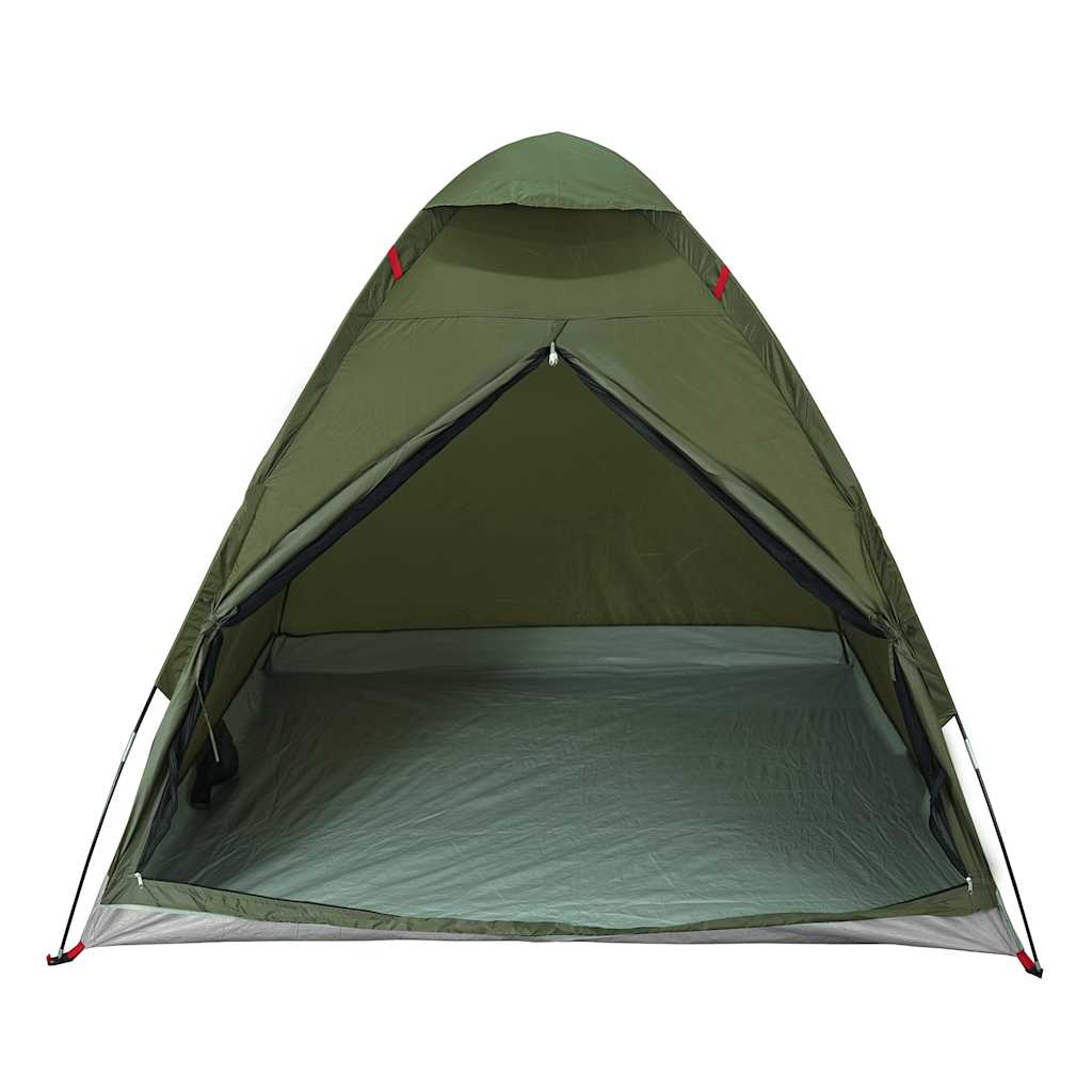 vidaXL Tenda da Campeggio a Cupola 2 Persone Verde Oliva Impermeabile