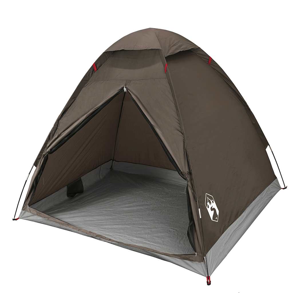 Tenda da Campeggio a Cupola per 2 Persone Marrone Impermeabile 4009634