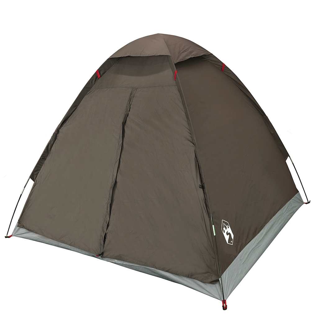 Tenda da Campeggio a Cupola per 2 Persone Marrone Impermeabile 4009634