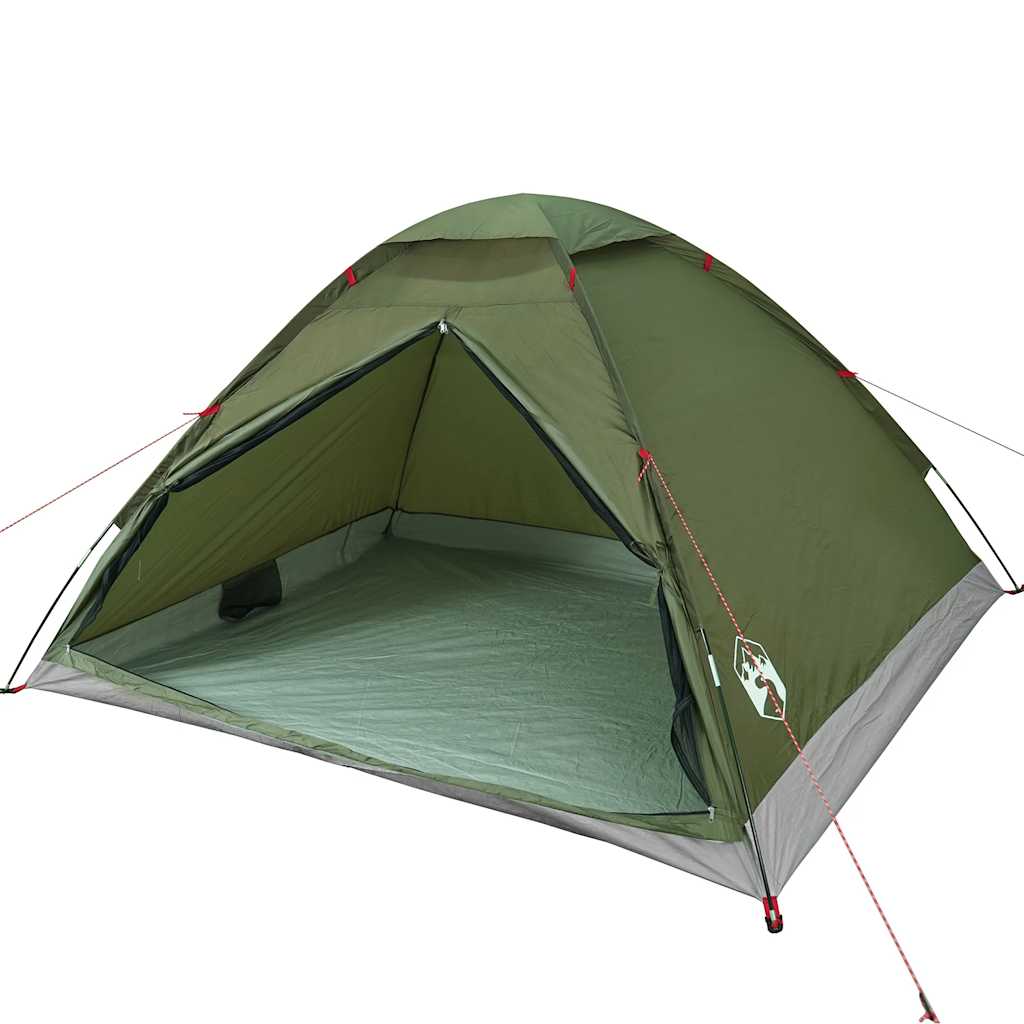 Tenda da Campeggio a Cupola 4 Persone Verde Oliva Impermeabile 4009636