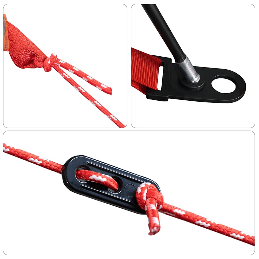 Tenda da Campeggio a Cupola per 4 Persone Marrone Impermeabile