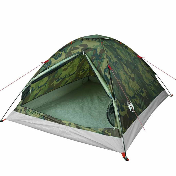 Tenda da Campeggio a Cupola 4 Persone Mimetica Impermeabile 4009638