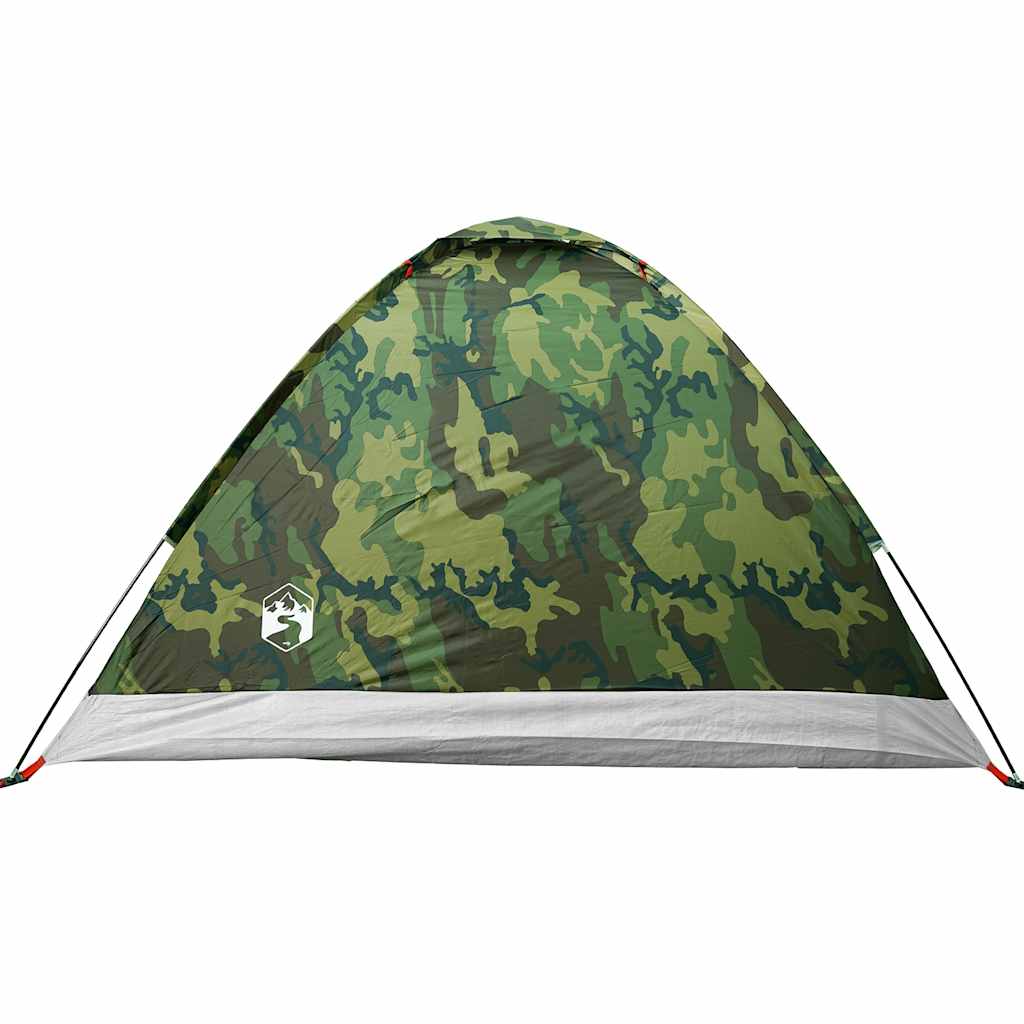 vidaXL Tenda da Campeggio a Cupola 4 Persone Mimetica Impermeabile