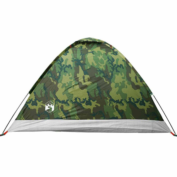 vidaXL Tenda da Campeggio a Cupola 4 Persone Mimetica Impermeabile