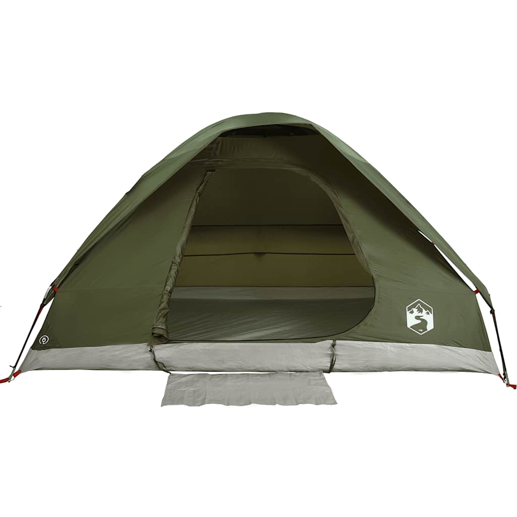 Tenda da Campeggio a Cupola 2 Persone Verde Oliva Impermeabile 4009639
