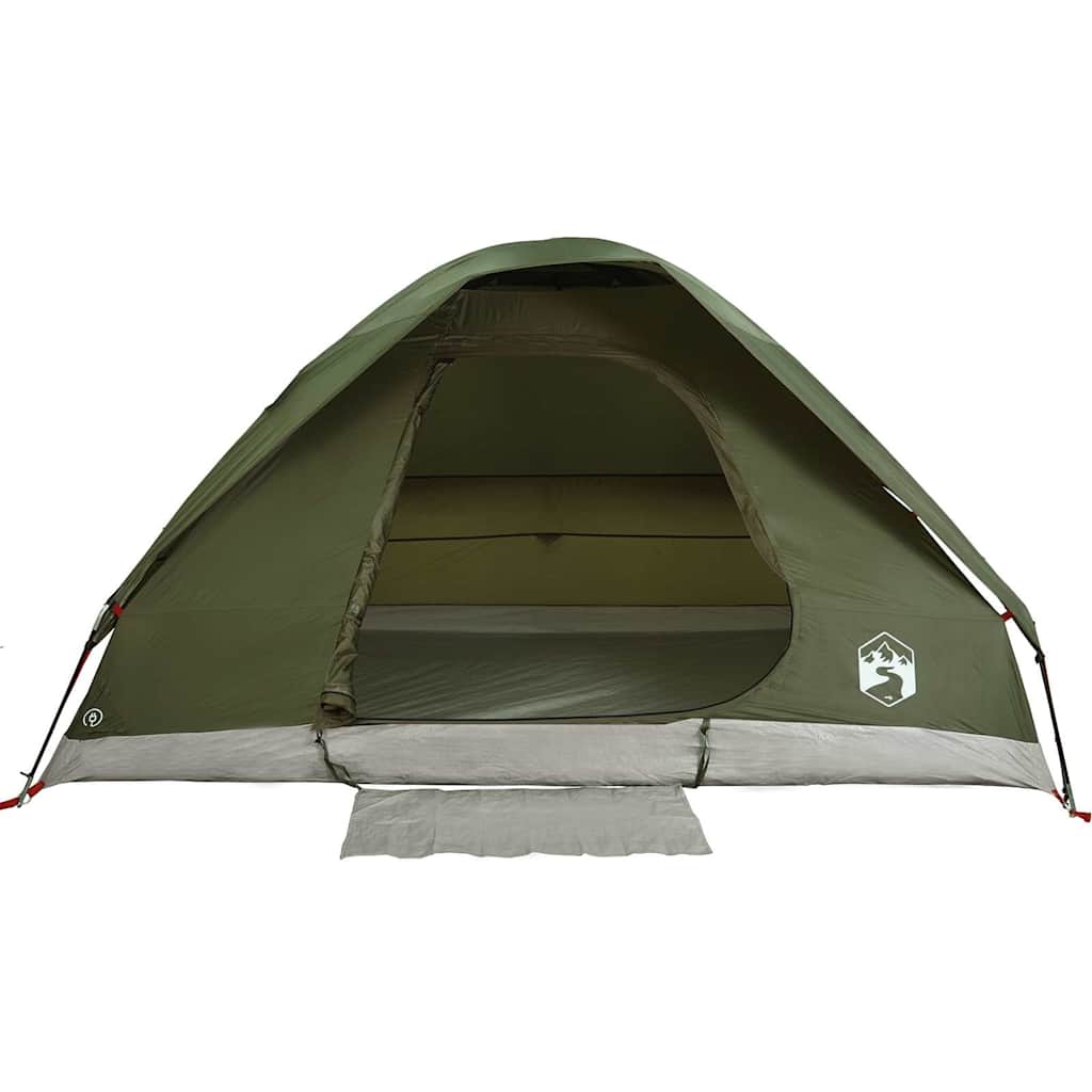 vidaXL Tenda da Campeggio a Cupola 2 Persone Verde Oliva Impermeabile