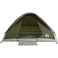 vidaXL Tenda da Campeggio a Cupola 2 Persone Verde Oliva Impermeabile