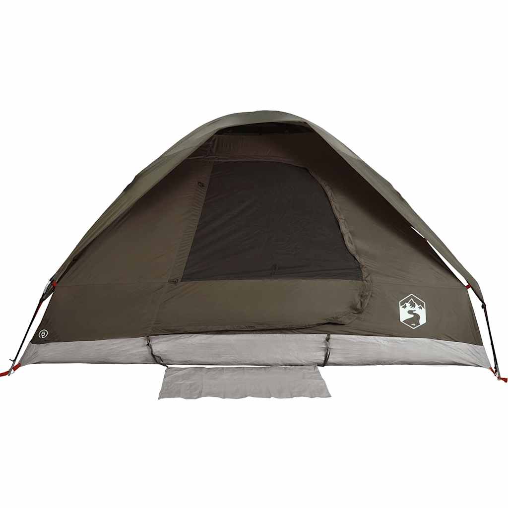 Tenda da Campeggio a Cupola per 2 Persone Marrone Impermeabile 4009640