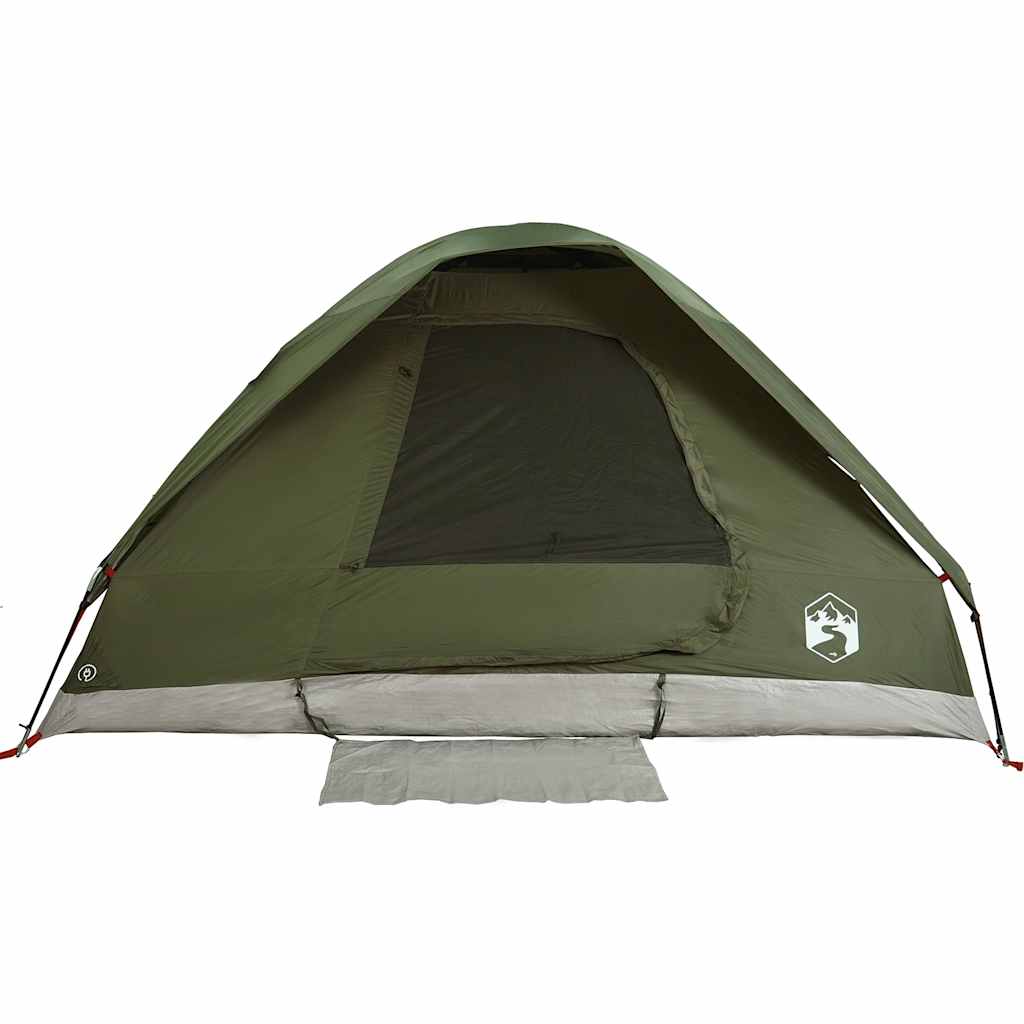 Tenda da Campeggio a Cupola 4 Persone Verde Oliva Impermeabile 4009642