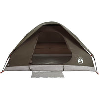 Tenda da Campeggio a Cupola per 4 Persone Marrone Impermeabile 4009643