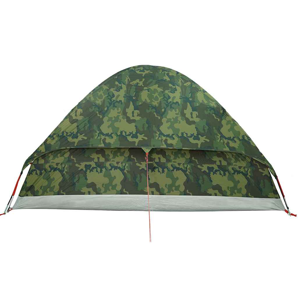 vidaXL Tenda da Campeggio a Cupola 4 Persone Mimetica Impermeabile