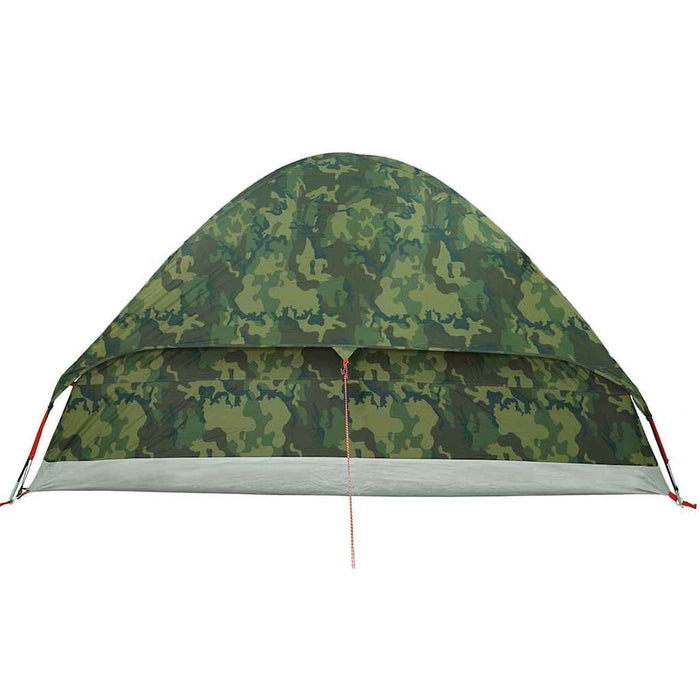 vidaXL Tenda da Campeggio a Cupola 4 Persone Mimetica Impermeabile