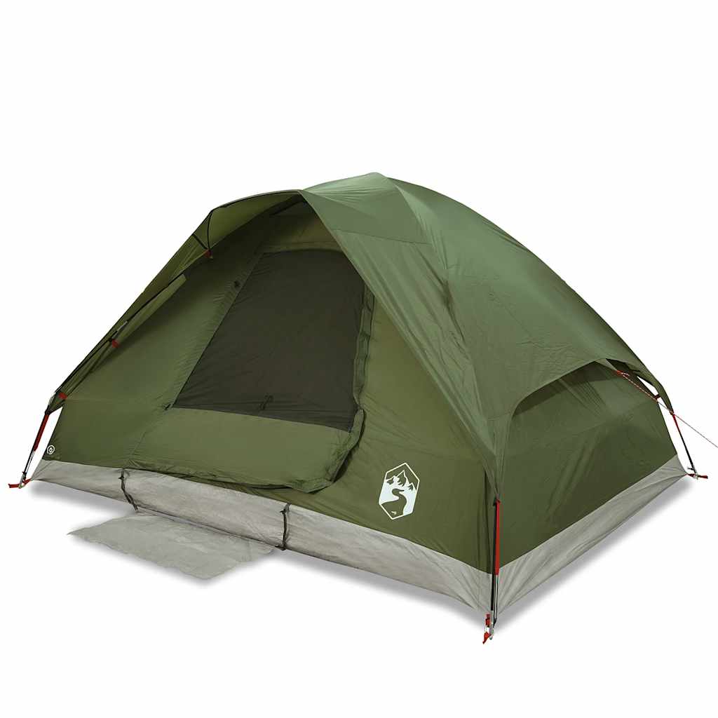 vidaXL Tenda Familiare a Cupola 6 Persone Verde Oliva Impermeabile