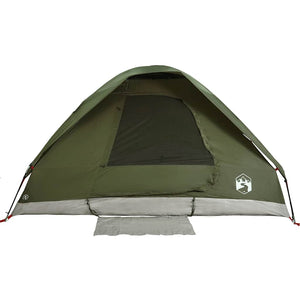 vidaXL Tenda Familiare a Cupola 6 Persone Verde Oliva Impermeabile