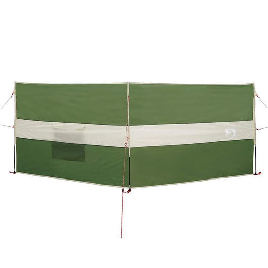vidaXL Frangivento da Campeggio Verde 344x120 cm Impermeabile
