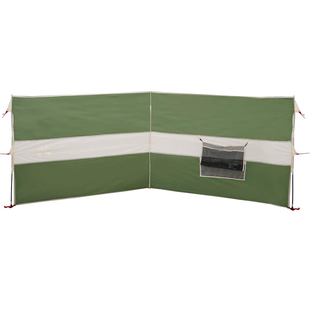 vidaXL Frangivento da Campeggio Verde 344x120 cm Impermeabile
