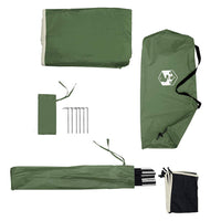 vidaXL Frangivento da Campeggio Verde 344x120 cm Impermeabile