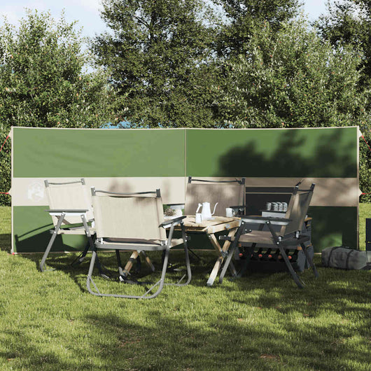 vidaXL Frangivento da Campeggio Verde 344x120 cm Impermeabile