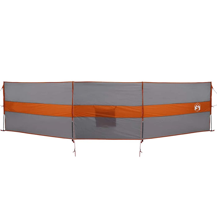 Frangivento Campeggio Grigio Arancione 490x123 cm Impermeabile 4009656