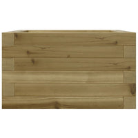 Vassoio per fioriera aiuola rialzata piante fiori terrazza giardino 40 x 40 x 23 cm legno di pino impregnato marrone 02_0037523