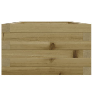 Vassoio per fioriera aiuola rialzata piante fiori terrazza giardino 40 x 40 x 23 cm legno di pino impregnato marrone 02_0037523