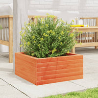 Fioriera Giardino-Vaso da Esterno-Contenitore per Piante Marrone Cera 50x50x23 cm Legno Massello Pino