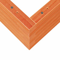 Vassoio per fioriera aiuola rialzata piante fiori terrazzo giardino cera 50 x 50 x 23 cm legno massello di pino marrone 02_0038457