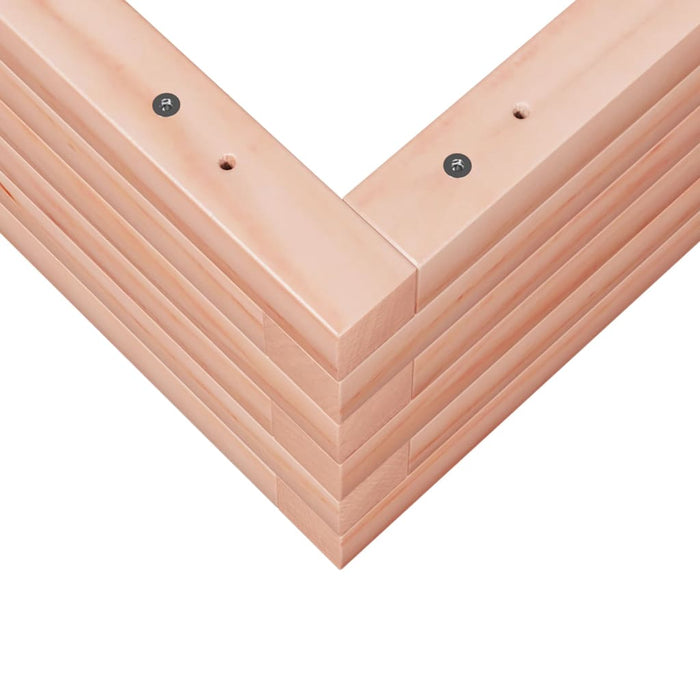 Vassoio per fioriera aiuola rialzata piante fiori terrazza giardino 60 x 60 x 23 cm legno massello marrone Douglas 02_0037702