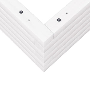 vidaXL Fioriera da Giardino Bianca 70x70x23 cm Legno Massello di Pino