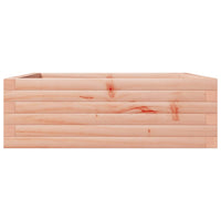 Vassoio per fioriera aiuola rialzata piante fiori terrazza giardino 70 x 70 x 23 cm legno massello marrone Douglas 02_0037808