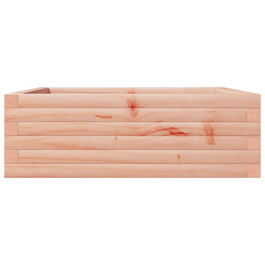 Vassoio per fioriera aiuola rialzata piante fiori terrazza giardino 70 x 70 x 23 cm legno massello marrone Douglas 02_0037808