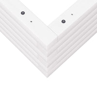 Vassoio per fioriera aiuola rialzata piante fiori terrazza giardino 80 x 80 x 23 cm legno di pino massiccio bianco 02_0037889