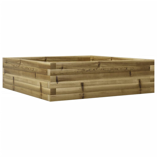 Fioriera da Giardino 80x80x23 cm in Legno di Pino Impregnato 847202