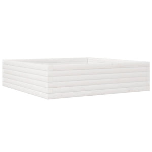 Vassoio per fioriera aiuola rialzata piante fiori terrazza giardino 90 x 90 x 23 cm legno massello di pino bianco 02_0038045
