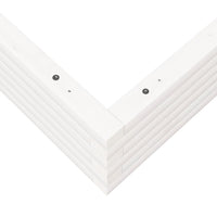 Fioriera da Giardino Bianca 90x90x23 cm Legno Massello di Pino