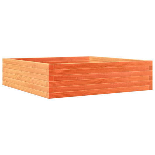 vidaXL Fioriera Giardino Marrone Cera 90x90x23 cm Legno Massello Pino