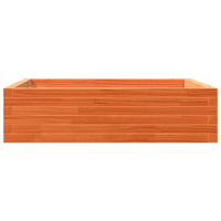 Fioriera Giardino-Vaso da Esterno-Contenitore per Piante Marrone Cera 90x90x23 cm Legno Massello Pino