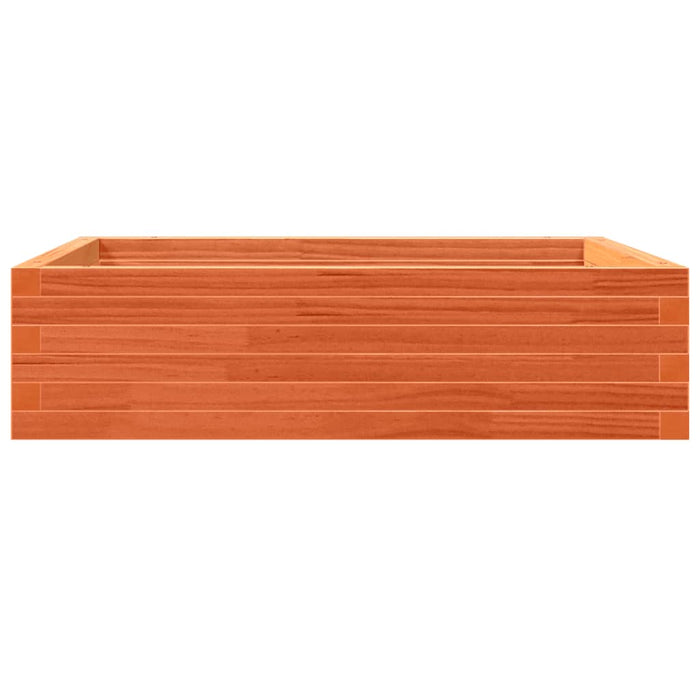 Fioriera Giardino-Vaso da Esterno-Contenitore per Piante Marrone Cera 90x90x23 cm Legno Massello Pino